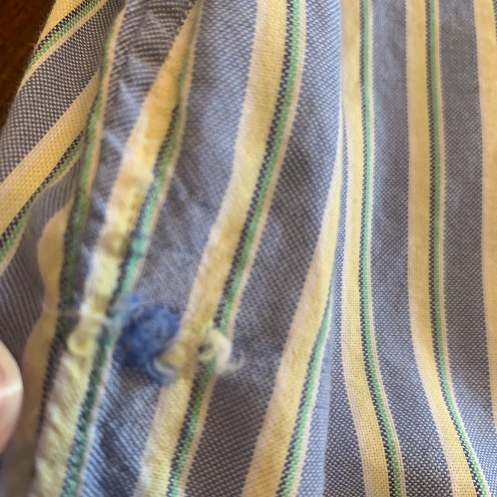 Yellow & Blue button up - Picture 6 of 8